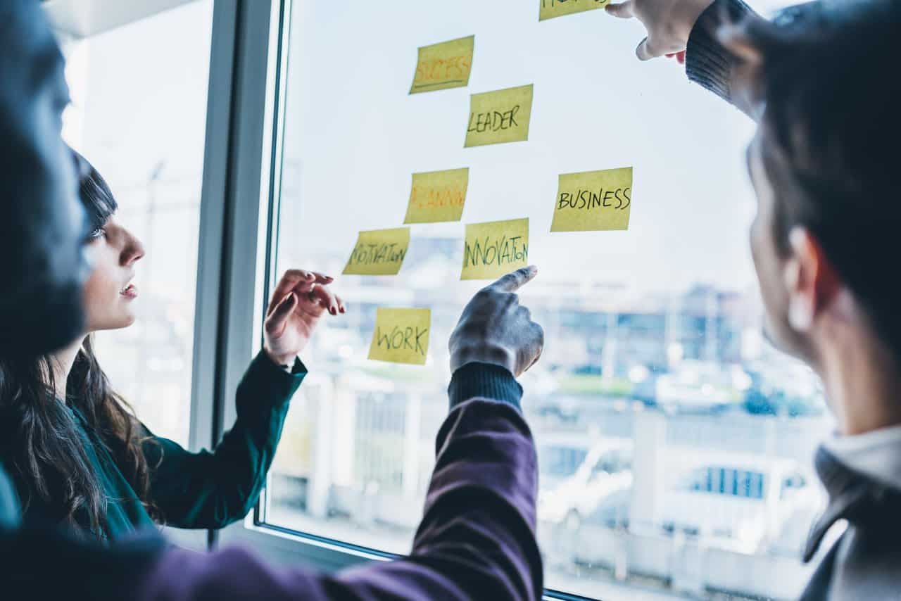 contemporary multiethnic business people working together