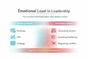 Emotional Overhead in Leadership chart